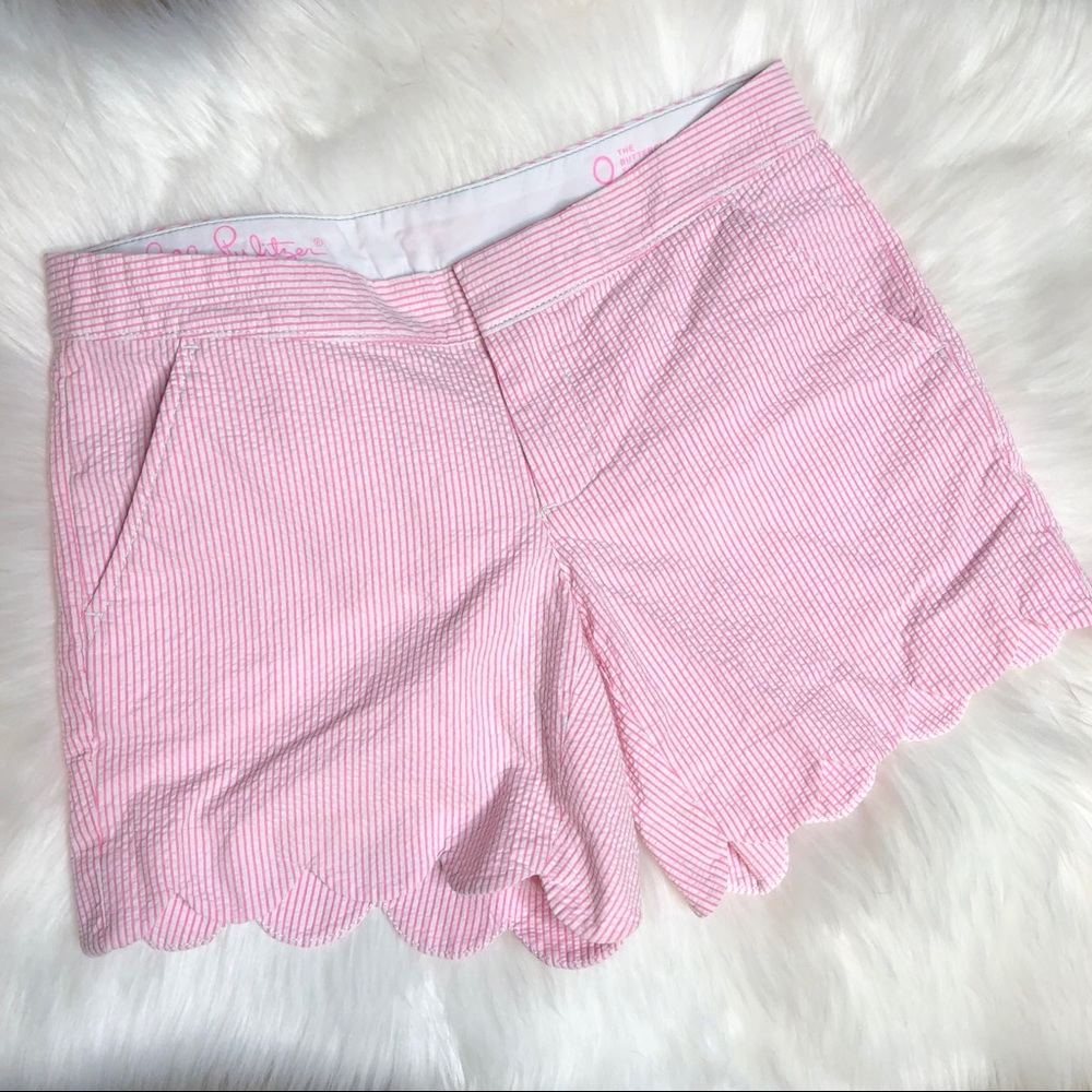 Lilly Pulitzer the buttercup short seersucker pink 0